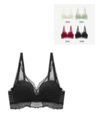 Deep Neck  Imported net Bra – Multi Colour